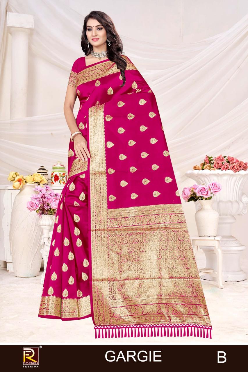 Ronisha Gargie catalog banaras fancy saree surat