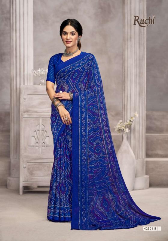 Ruchi Star Chiffon Catalog chiffon sarees at surat