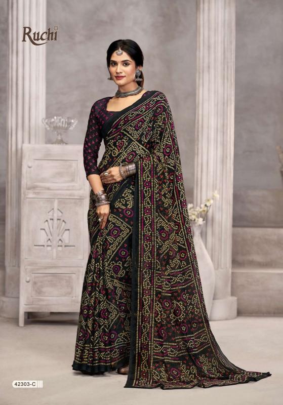 Ruchi Star Chiffon Catalog chiffon sarees at surat