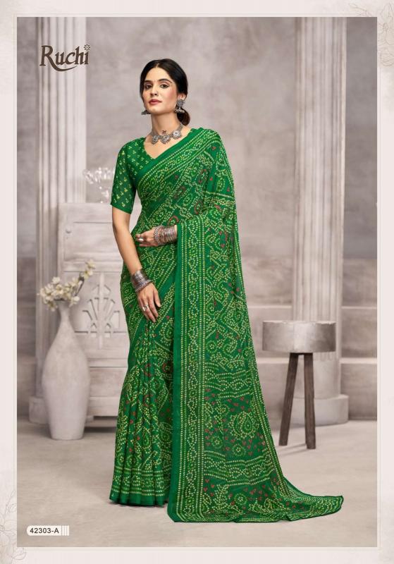 Ruchi Star Chiffon Catalog chiffon sarees at surat