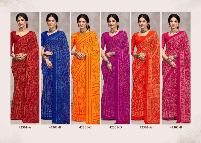 Ruchi Star Chiffon Catalog chiffon sarees at surat