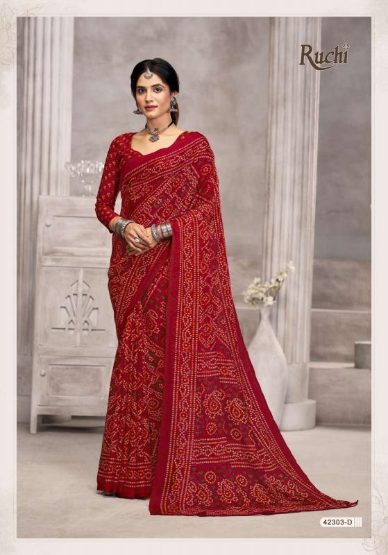 Ruchi Star Chiffon Catalog chiffon sarees at surat