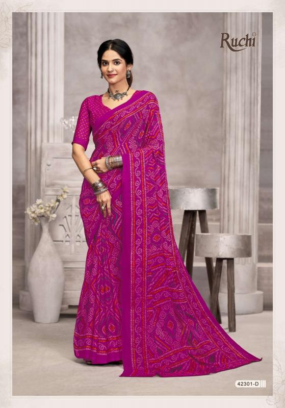 Ruchi Star Chiffon Catalog chiffon sarees at surat