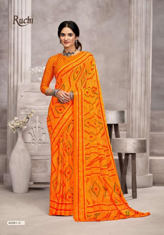 Ruchi Star Chiffon Catalog chiffon sarees at surat