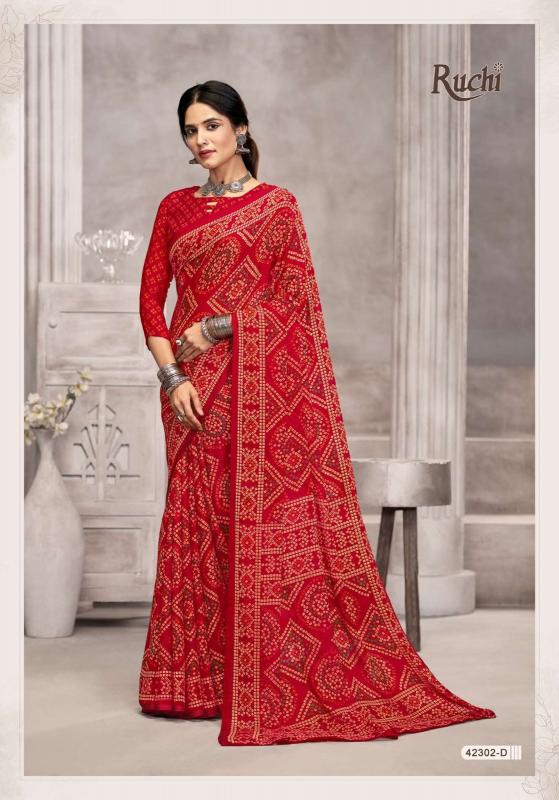 Ruchi Star Chiffon Catalog chiffon sarees at surat