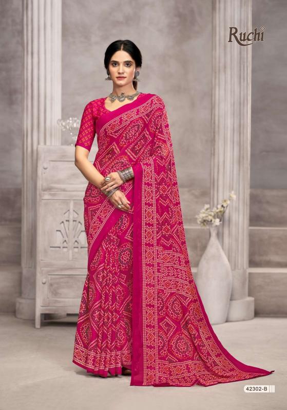 Ruchi Star Chiffon Catalog chiffon sarees at surat