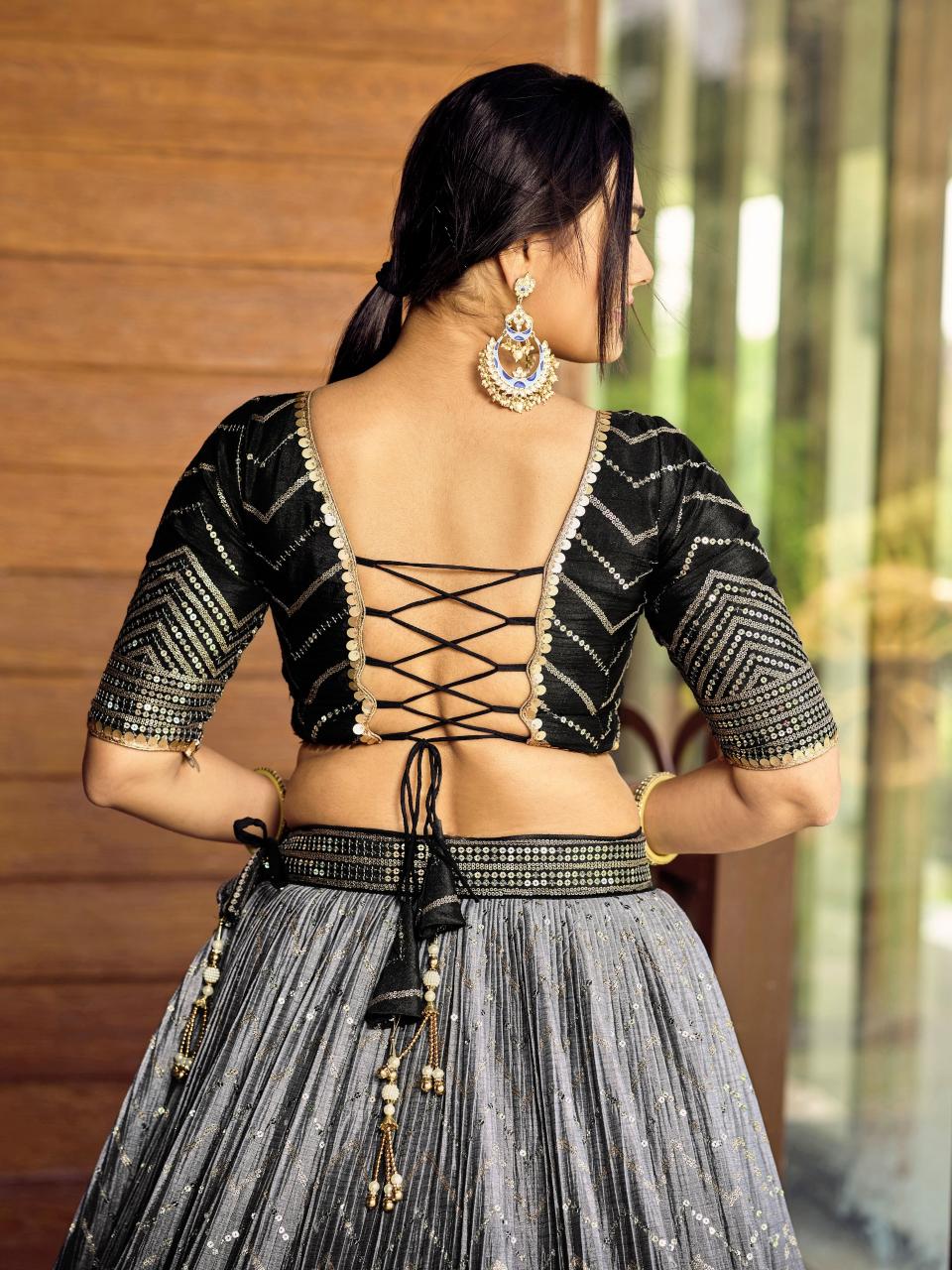 Sabella 5057 Black catalog best lehenga in india