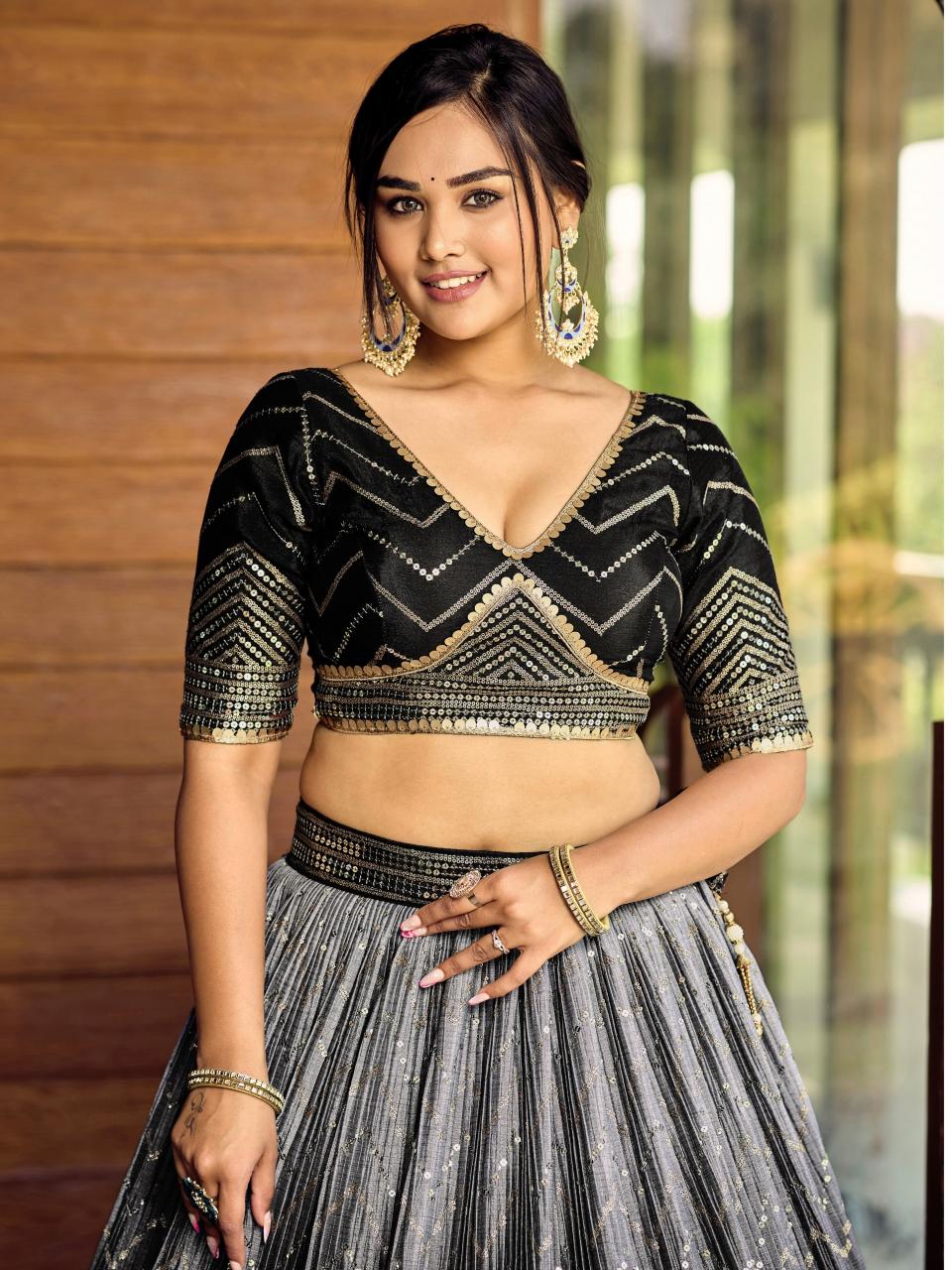 Sabella 5057 Black catalog best lehenga in india