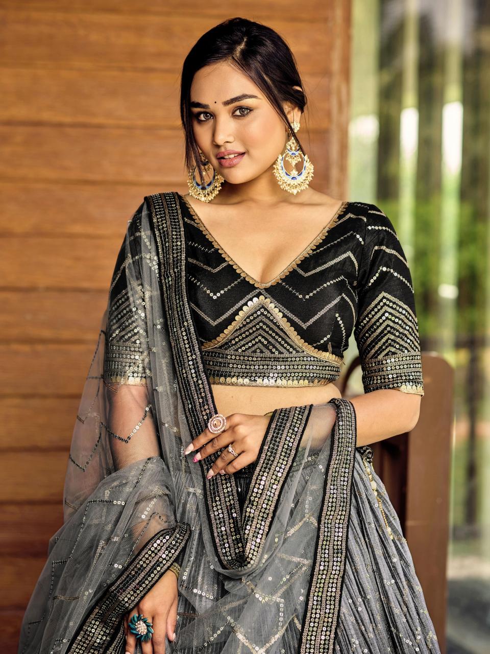 Sabella 5057 Black catalog best lehenga in india