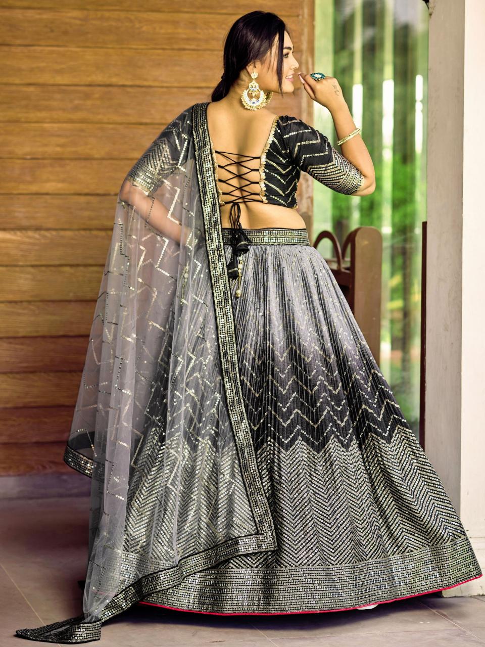 Sabella 5057 Black catalog best lehenga in india