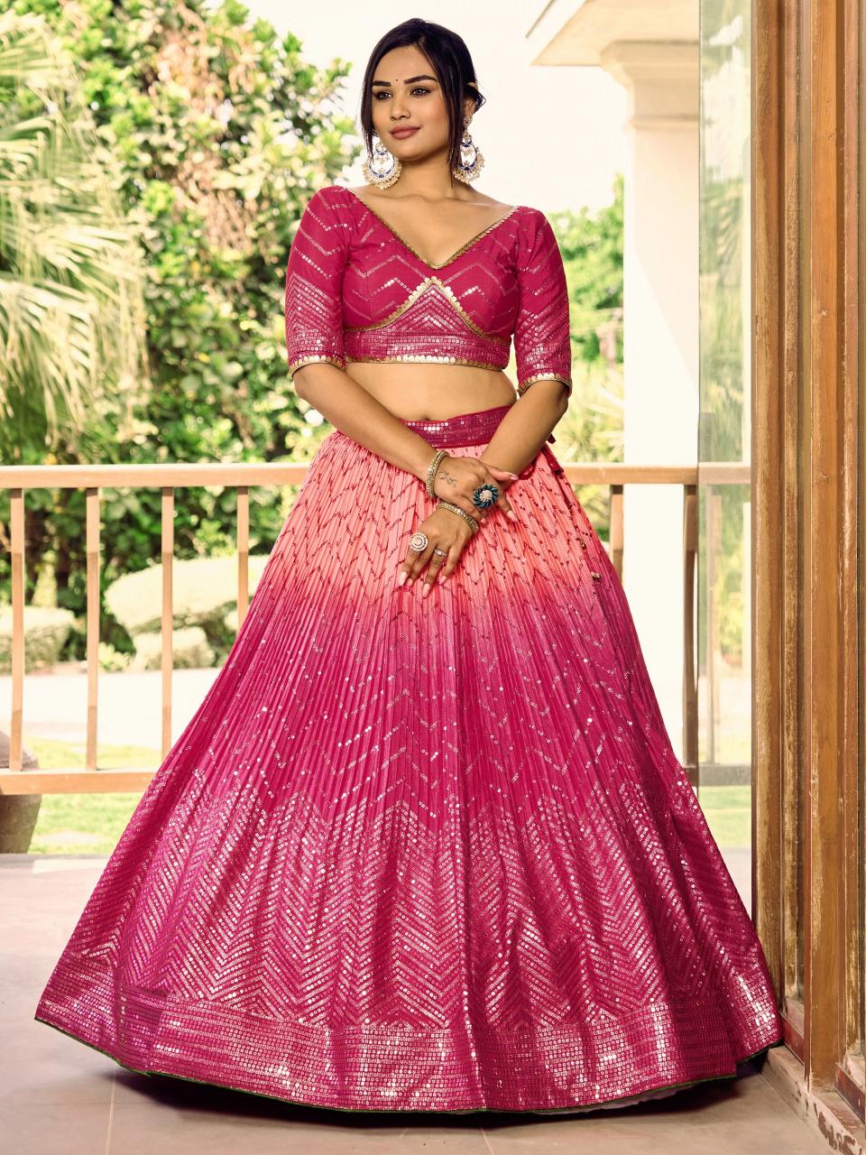 Sabella 5057 Pink catalog lehenga manufacturer in india