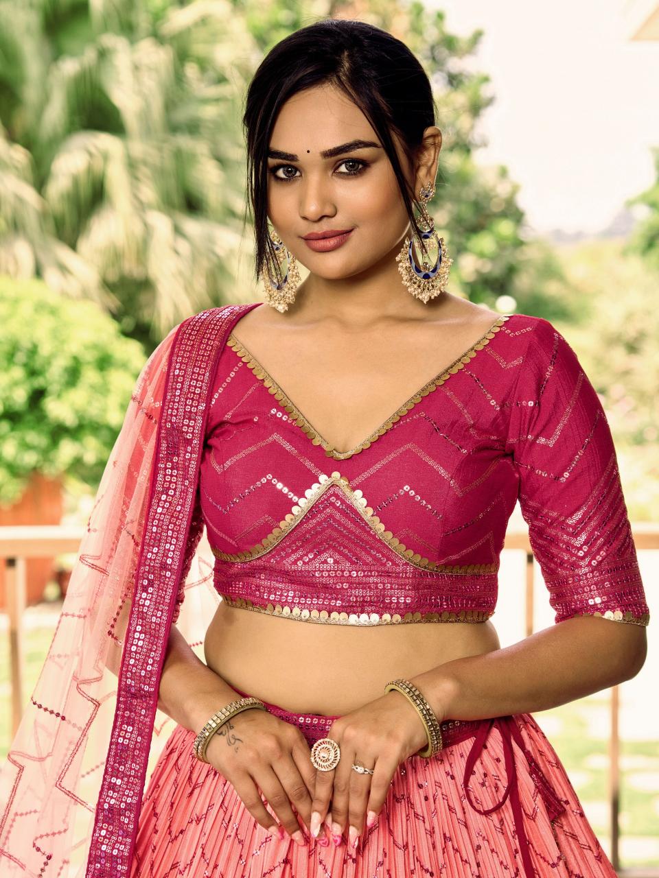 Sabella 5057 Pink catalog lehenga manufacturer in india