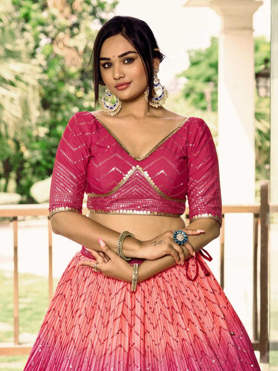 Sabella 5057 Pink catalog lehenga manufacturer in india