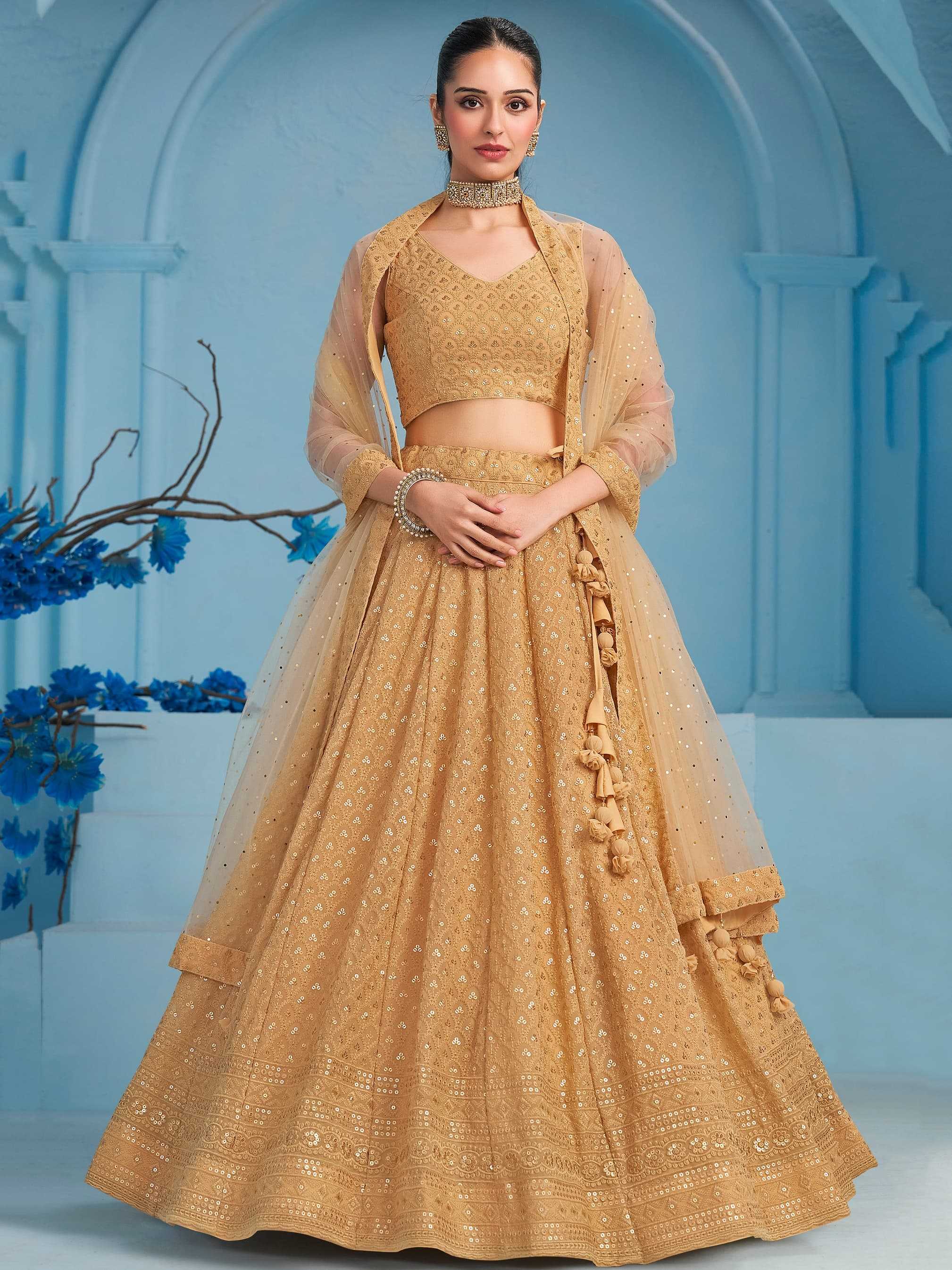 Sabella 5124 Beige catalog lehenga wholesale market in delhi