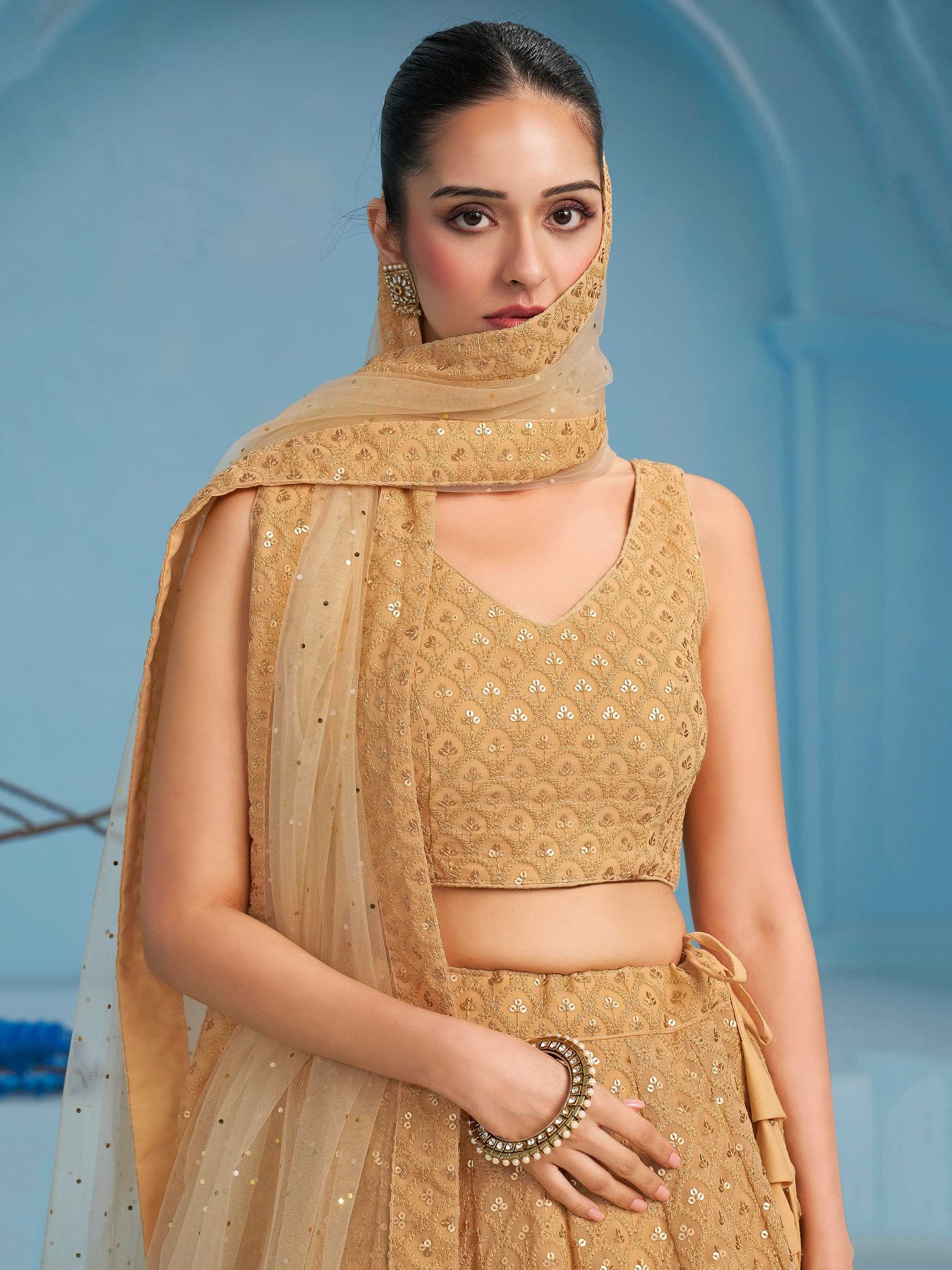 Sabella 5124 Beige catalog lehenga wholesale market in delhi