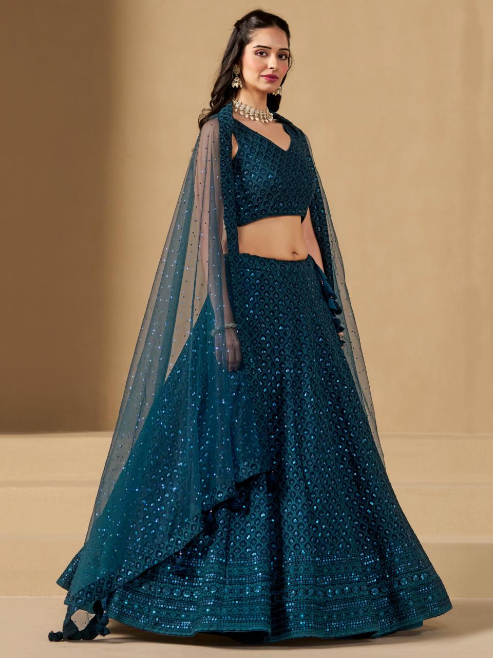 Sabella 5124 Blue catalog lehenga below 2500 wholesale