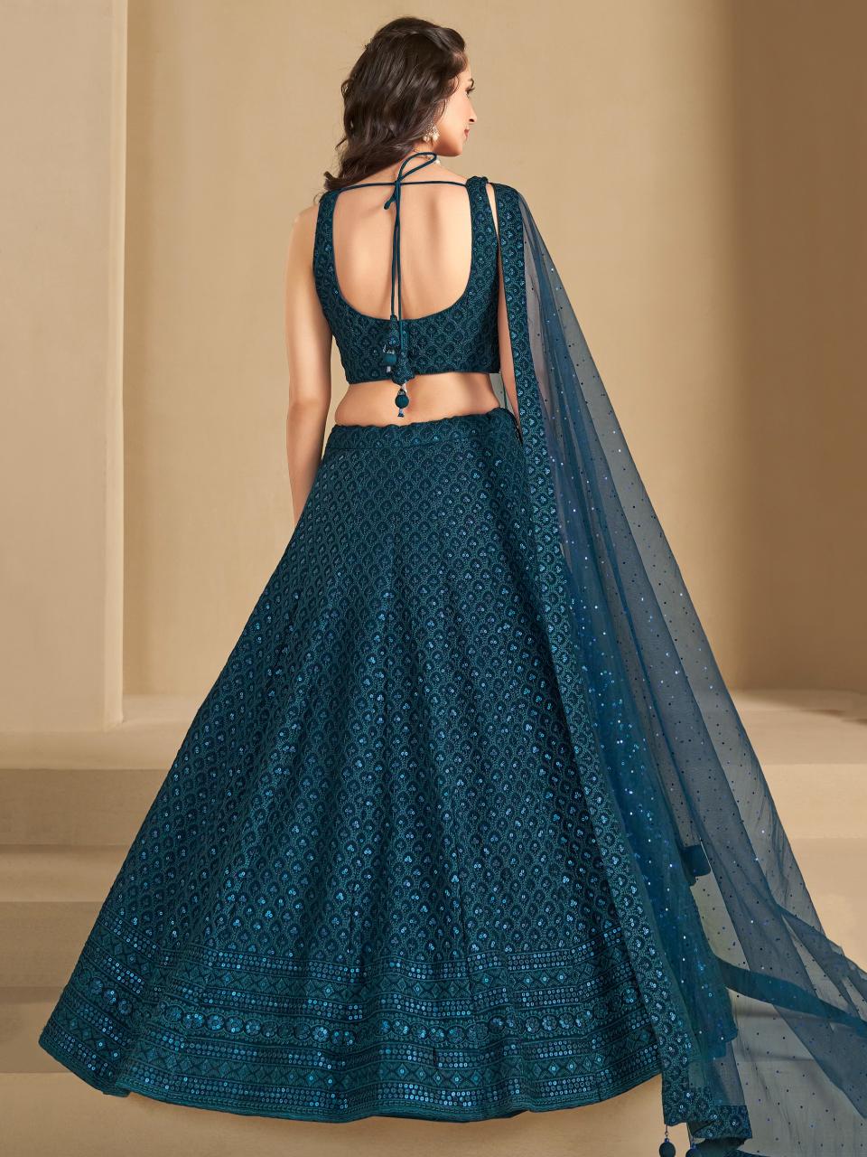 Sabella 5124 Blue catalog lehenga below 2500 wholesale