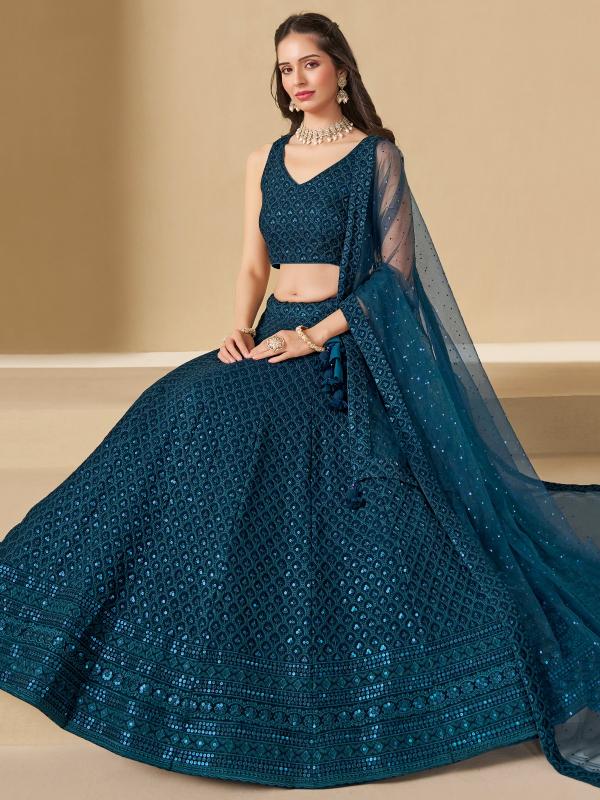 Sabella 5124 Blue catalog lehenga below 2500 wholesale