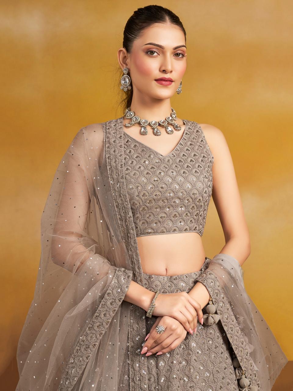Sabella 5124 Grey catalog lehenga online shopping india