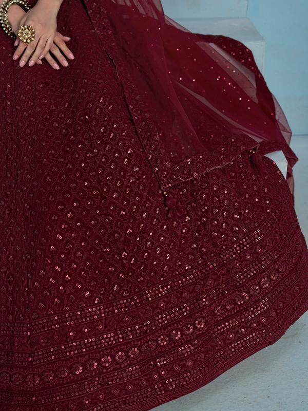 Sabella 5124 Maroon catalog lehenga wholesale market in mumbai