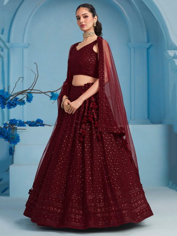Sabella 5124 Maroon catalog lehenga wholesale market in mumbai