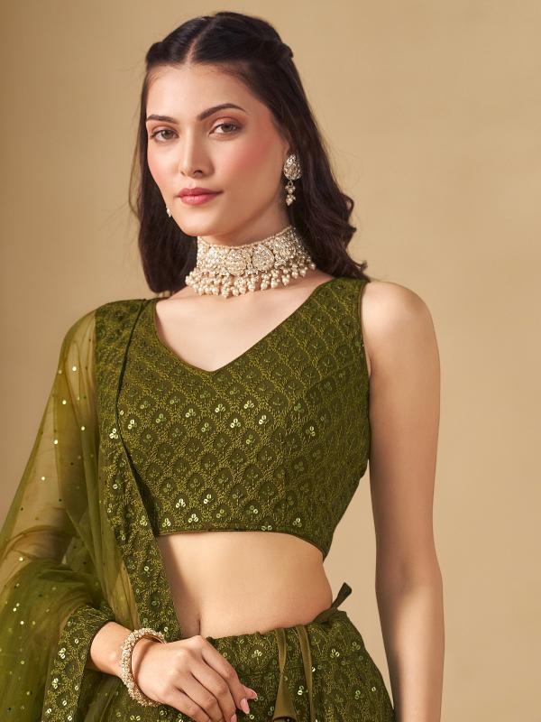 Sabella 5124 Mehndi catalog lehenga wholesaler