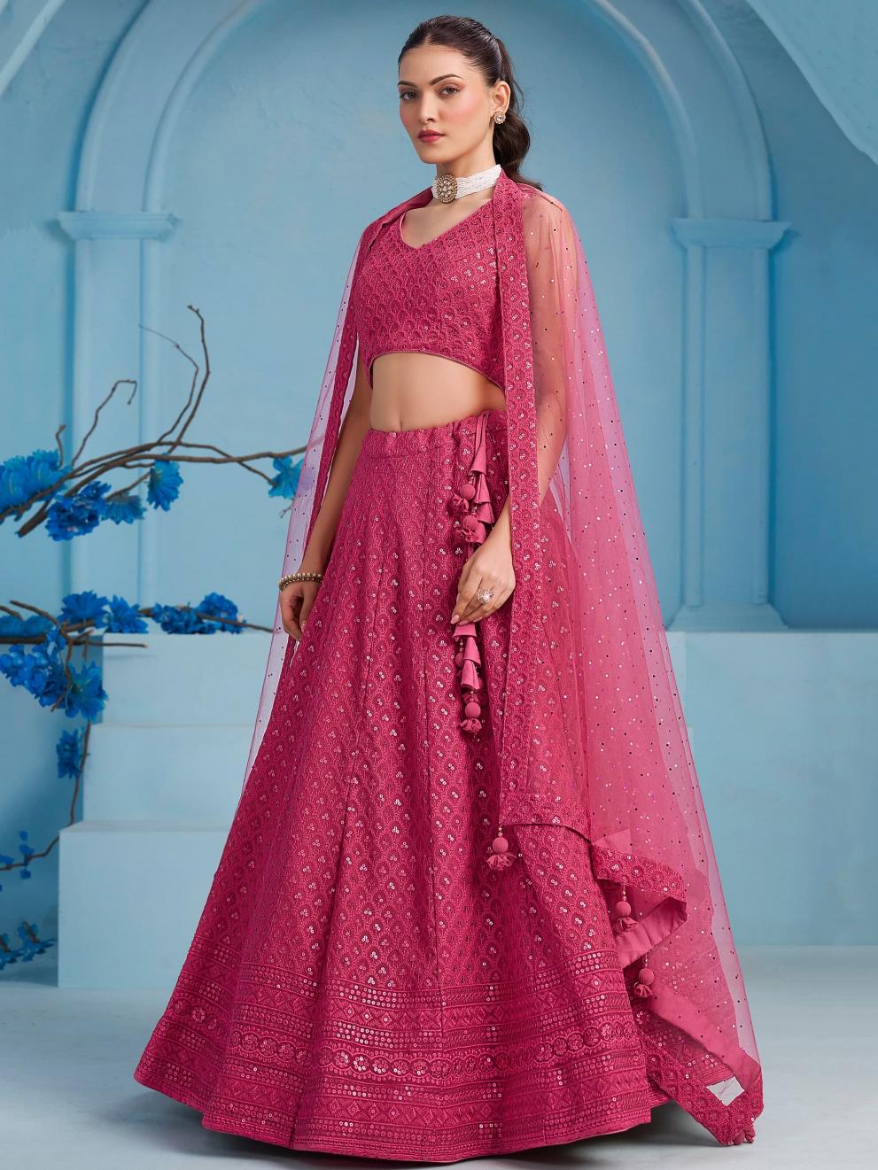 Sabella 5124 Pink catalog best lehenga designer in india