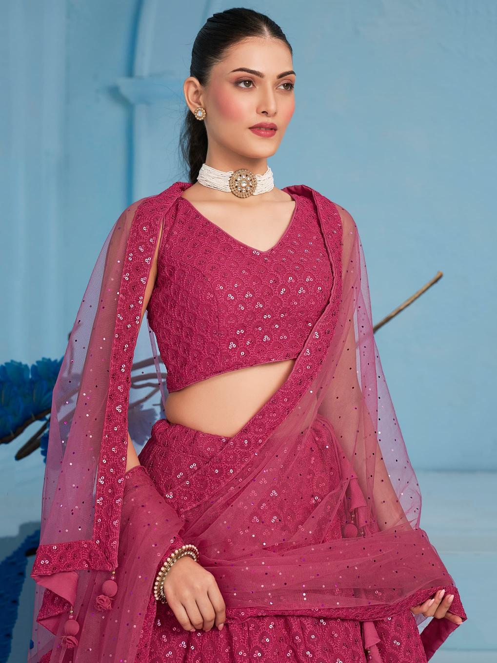 Sabella 5124 Pink catalog best lehenga designer in india