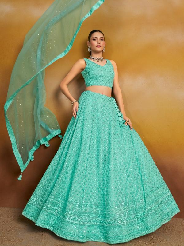 Sabella 5124 Sky catalog lehenga online india