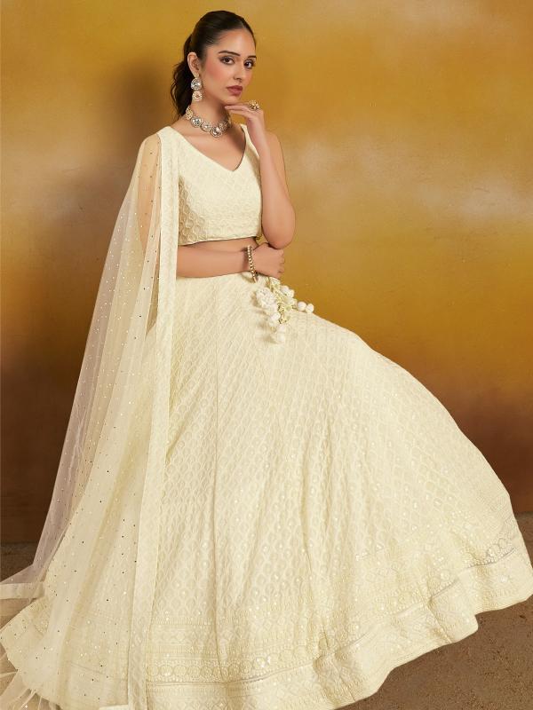 Sabella 5124 White catalog lehenga price in india