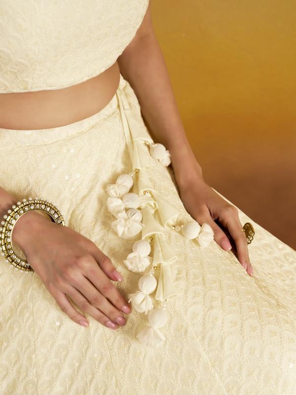 Sabella 5124 White catalog lehenga price in india