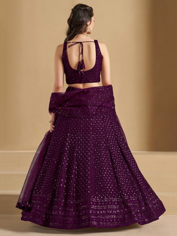 Sabella 5124 Wine catalog lehenga wholesalers in chandni chowk