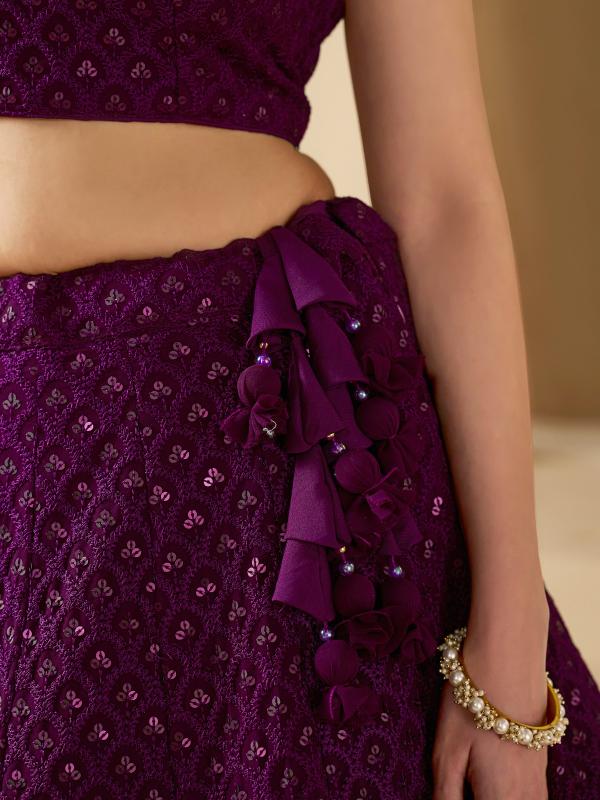 Sabella 5124 Wine catalog lehenga wholesalers in chandni chowk