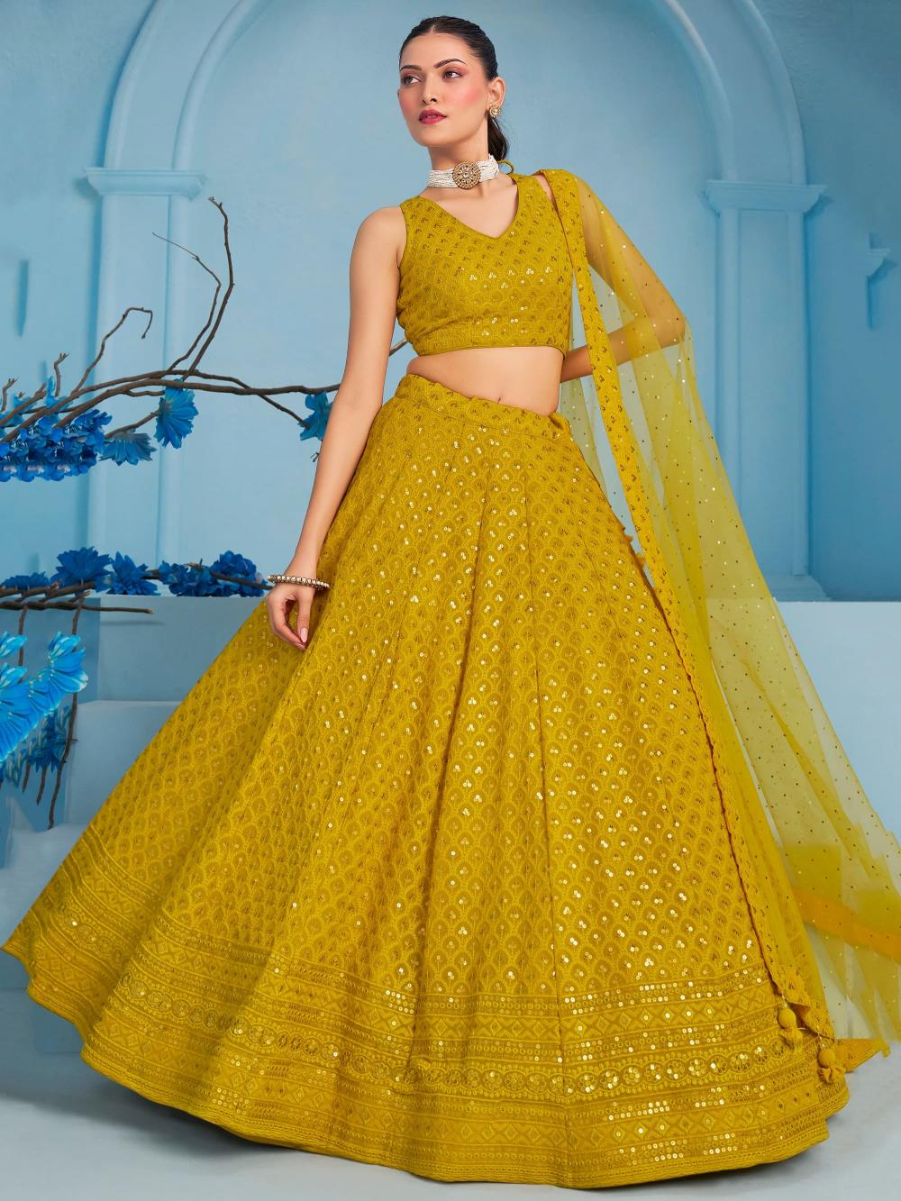 Sabella 5124 Yellow catalog lehenga online shopping india