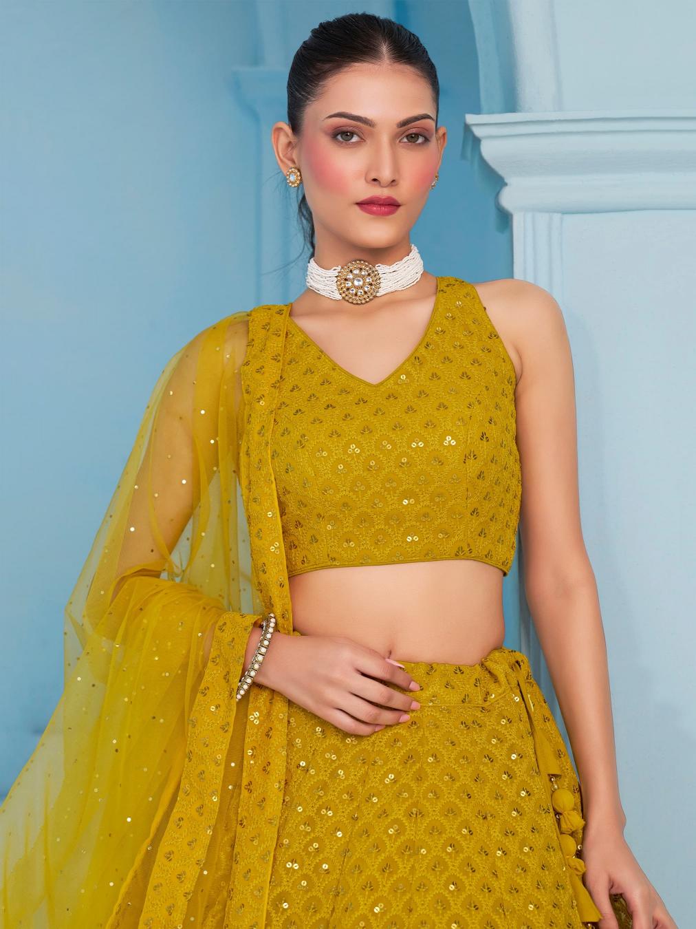 Sabella 5124 Yellow catalog lehenga online shopping india