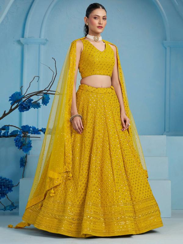Sabella 5124 Yellow catalog lehenga online shopping india