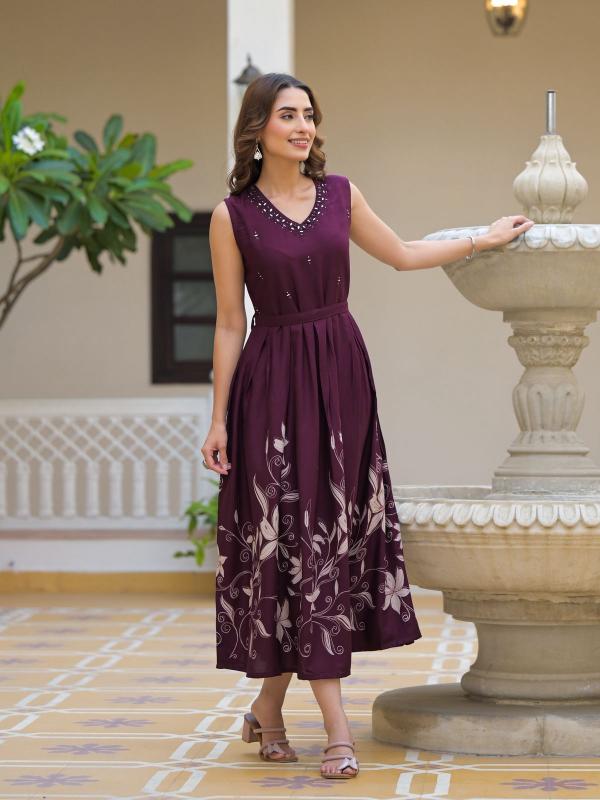 Sabella Heavy Rayon catalog western dress for ladies