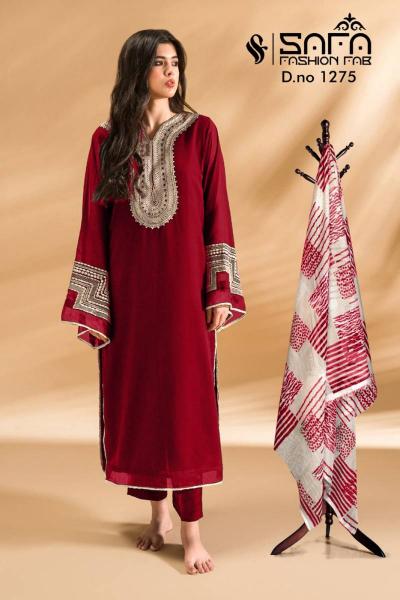 Safa Fashion Fab 1275 catalog pakistani churidar suits online