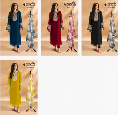 Safa Fashion Fab 1275 catalog pakistani churidar suits online