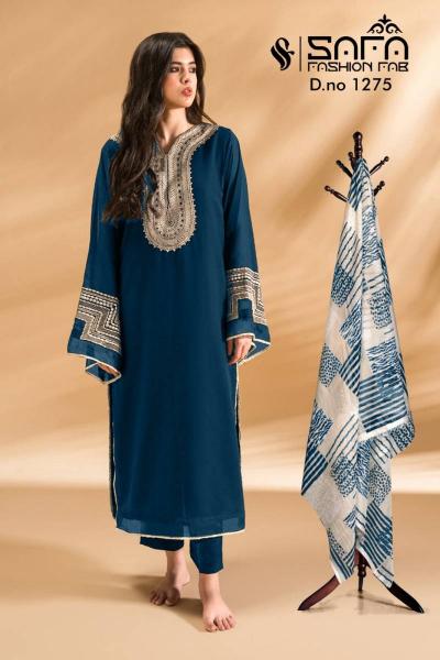 Safa Fashion Fab 1275 catalog pakistani churidar suits online