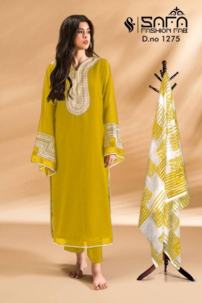 Safa Fashion Fab 1275 catalog pakistani churidar suits online