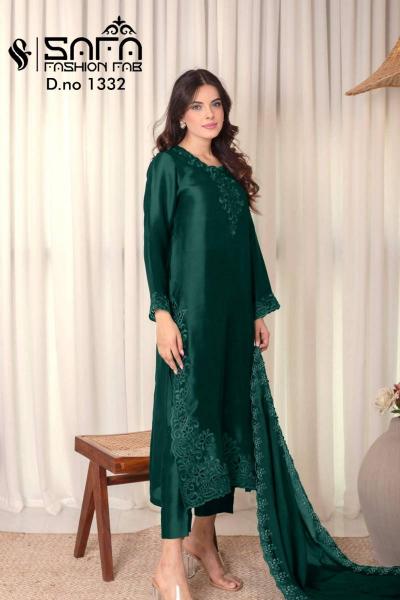 Safa Fashion Fab 1332 catalog palazzo suits pakistani