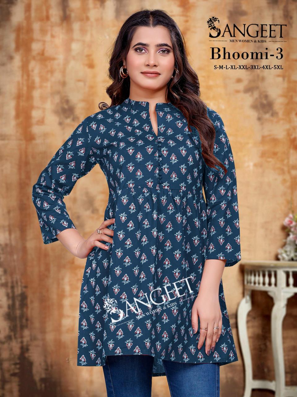 Sangeet Bhoomi vol 3 catalog kurti fabric manufacturers in jaipur