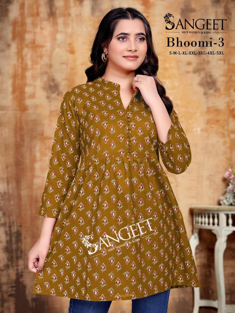 Sangeet Bhoomi vol 3 catalog kurti fabric manufacturers in jaipur