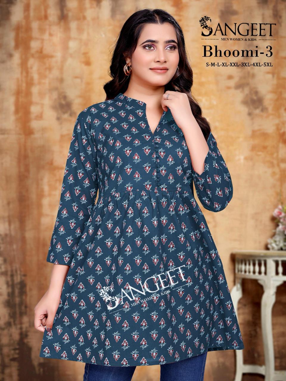 Sangeet Bhoomi vol 3 catalog kurti fabric manufacturers in jaipur