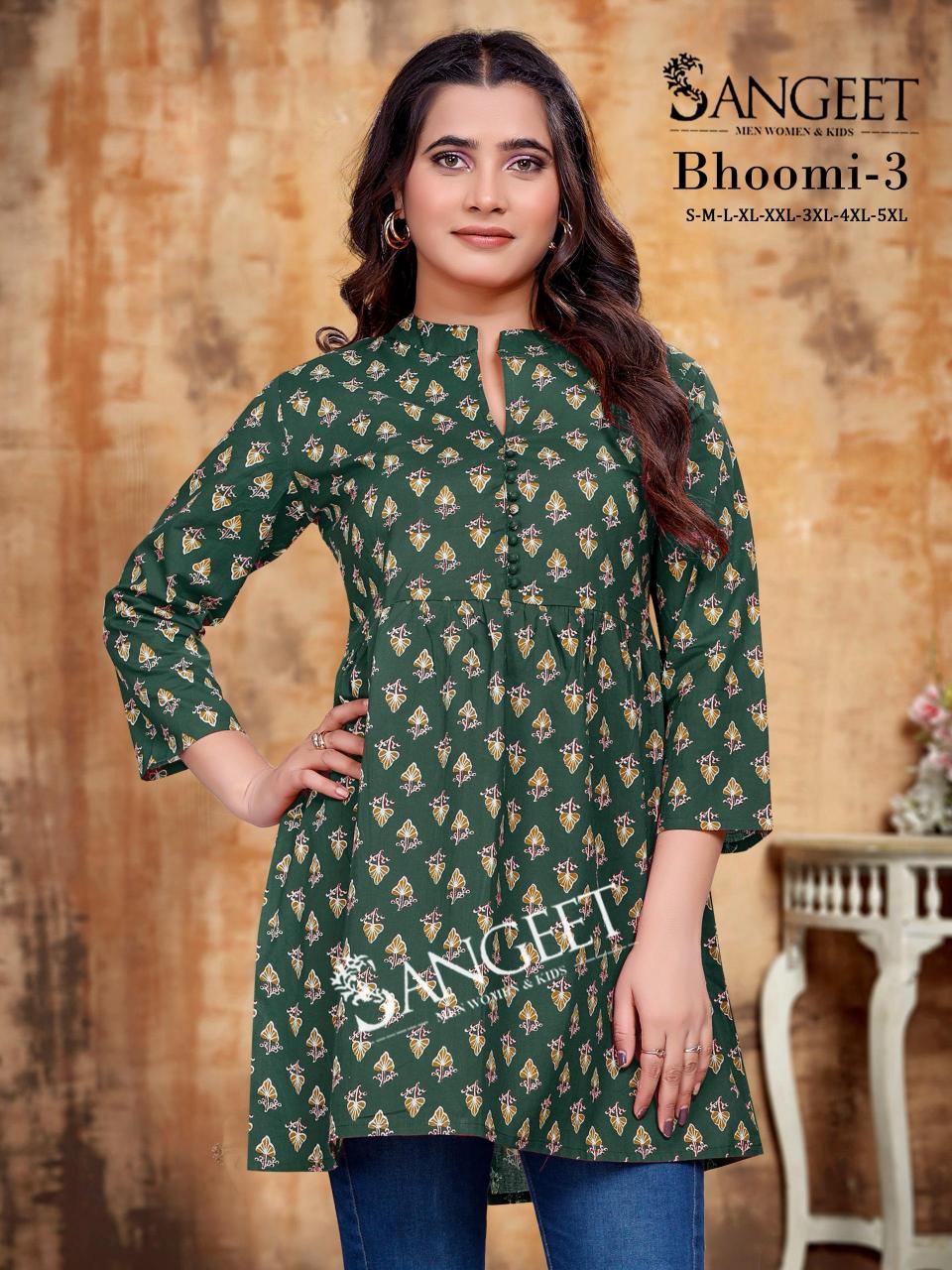 Sangeet Bhoomi vol 3 catalog kurti fabric manufacturers in jaipur