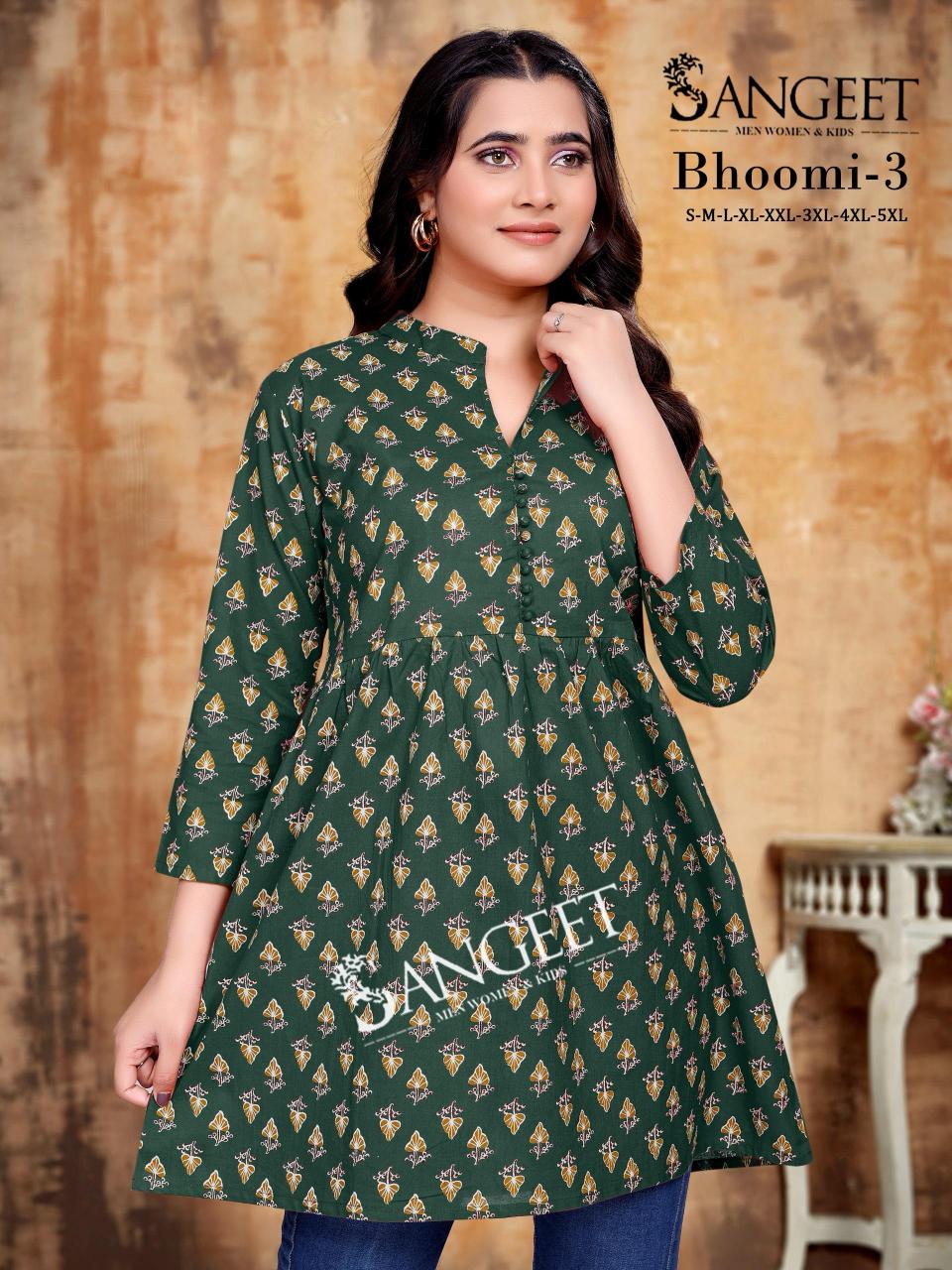 Sangeet Bhoomi vol 3 catalog kurti fabric manufacturers in jaipur