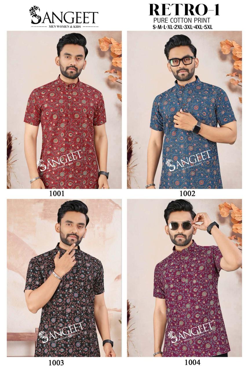 Sangeet Retro vol 1 Catalog Cotton Mens Shirt