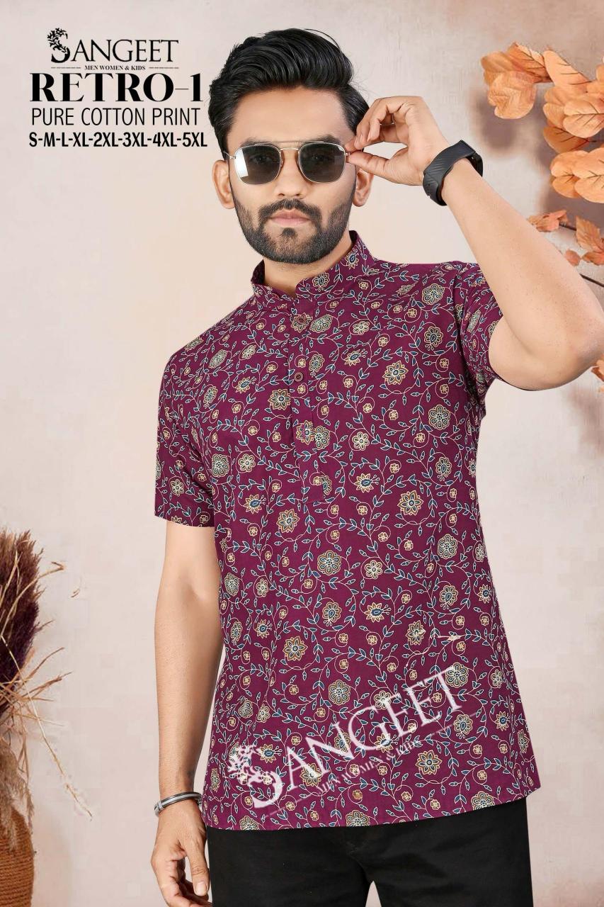 Sangeet Retro vol 1 Catalog Cotton Mens Shirt