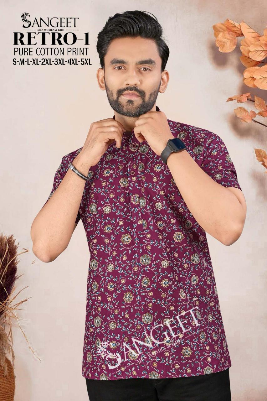 Sangeet Retro vol 1 Catalog Cotton Mens Shirt
